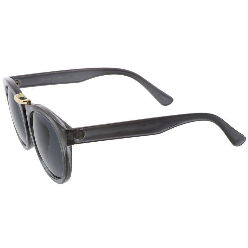 zeroUV Retro Dapper Euro Horned Rim Sunglasses A741 Sunglasses