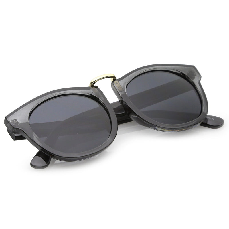 zeroUV Retro Dapper Euro Horned Rim Sunglasses A741 Sunglasses