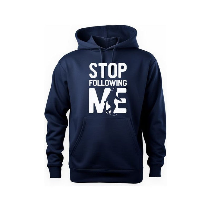 Stop Following Me Bigfoot Graphic Hoodie