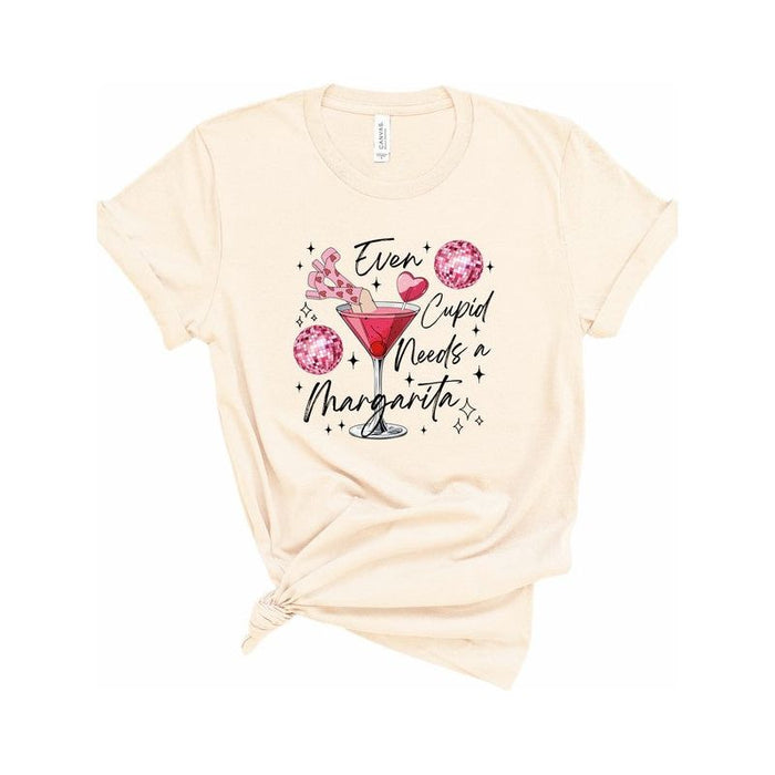 Even Cupid Needs a Margarita Graphic Tee