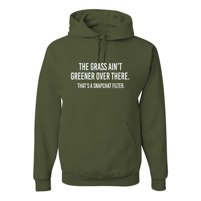 The Grass Ain't Greener Over There Graphic Hoodie