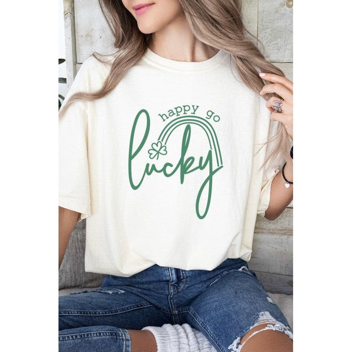 Happy Go Lucky St Patrick's Day Graphic Tee