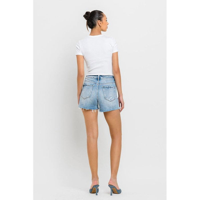 High Rise Criss Cross Shorts