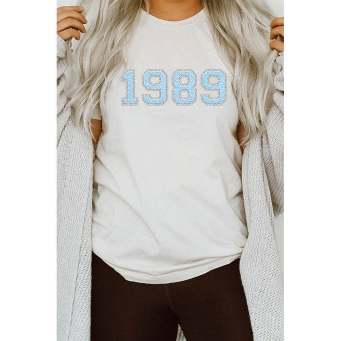 1989 Graphic Tee Faux Chenille Taylor Plus Tee