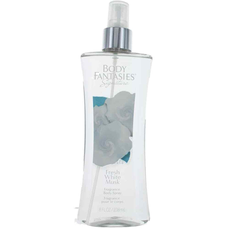 Parfums De Coeur Body Fantasies Signature White Musk Fragrance Body Spray, Clean & Fresh Floral Scent, 8 fl oz Perfume & Cologne