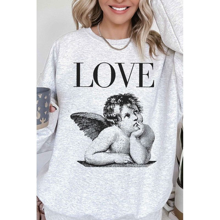 Love Valentines Oversized Sweatshirt