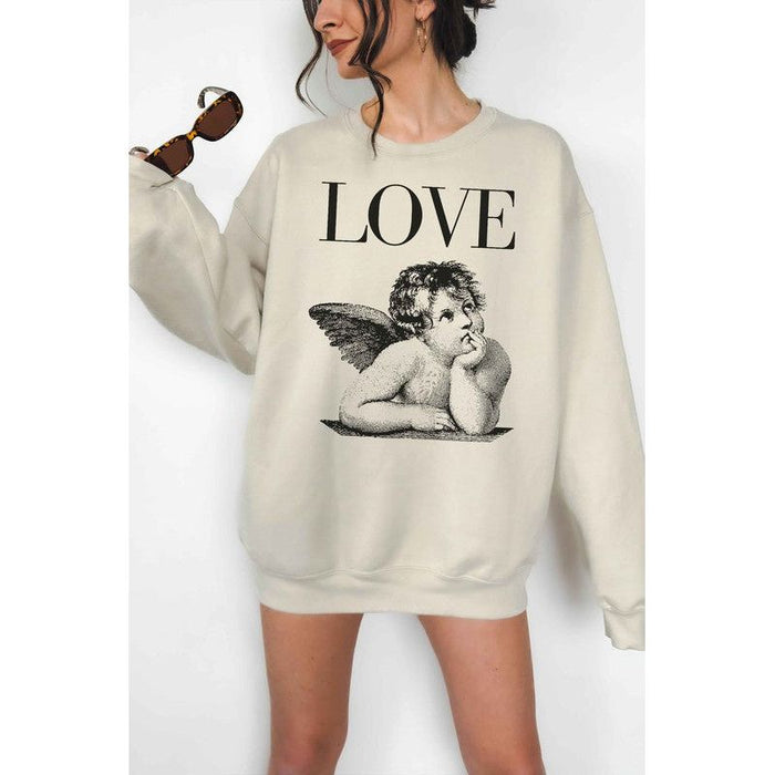 Love Valentines Oversized Sweatshirt