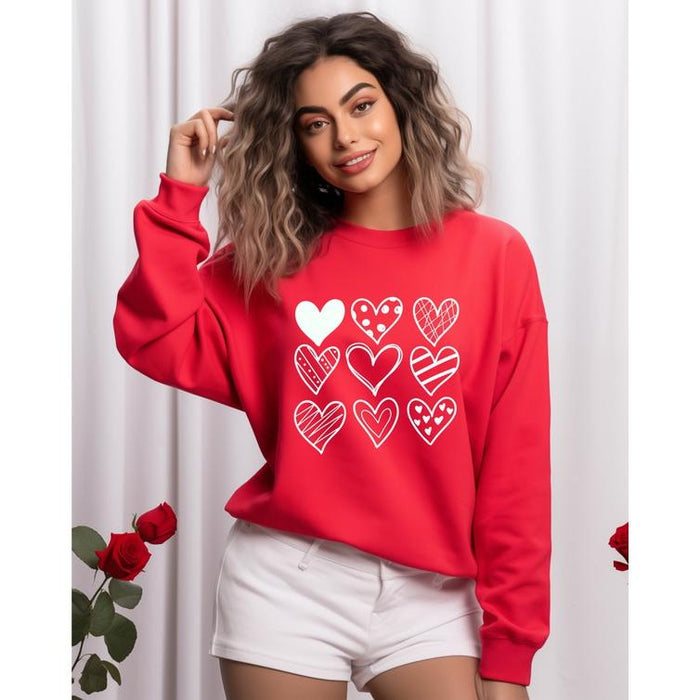 Nine Heart Valentine Sweatshirt