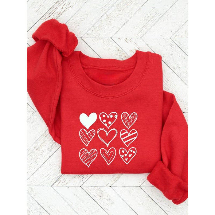 Nine Heart Valentine Sweatshirt