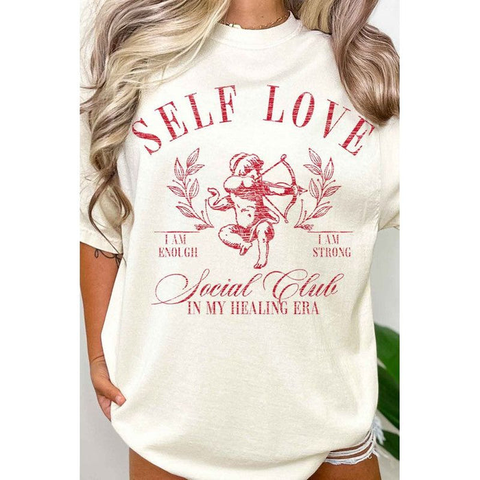 SELF LOVE VALENTINES OVERSIZED TEE