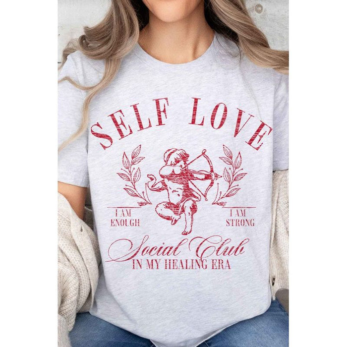 SELF LOVE VALENTINES OVERSIZED TEE