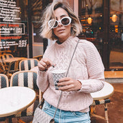 zeroUV Retro 1990's Fashion Oval Clout Goggle Sunglasses 51mm C381 Sunglasses