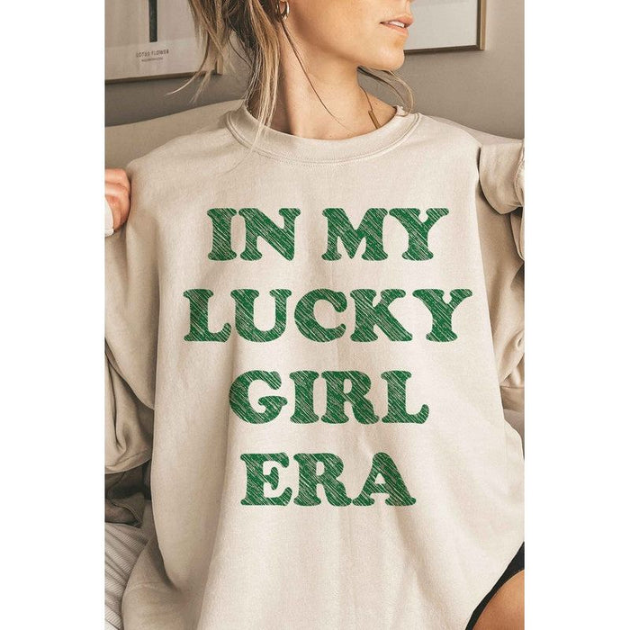 In My Lucky Girl Era Patrick Oversized Sweatshirt