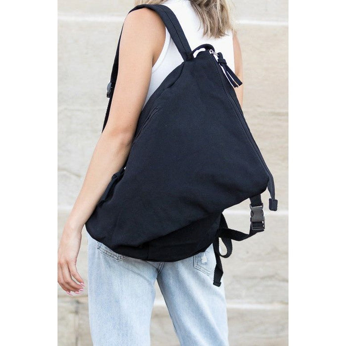 Kai Asymmetric Canvas Backpack