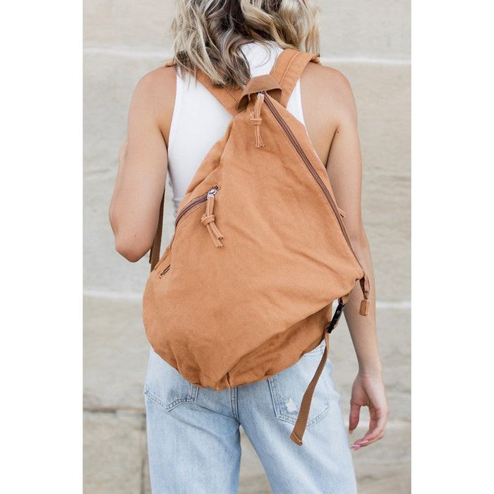 Kai Asymmetric Canvas Backpack