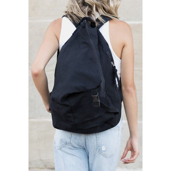 Kai Asymmetric Canvas Backpack