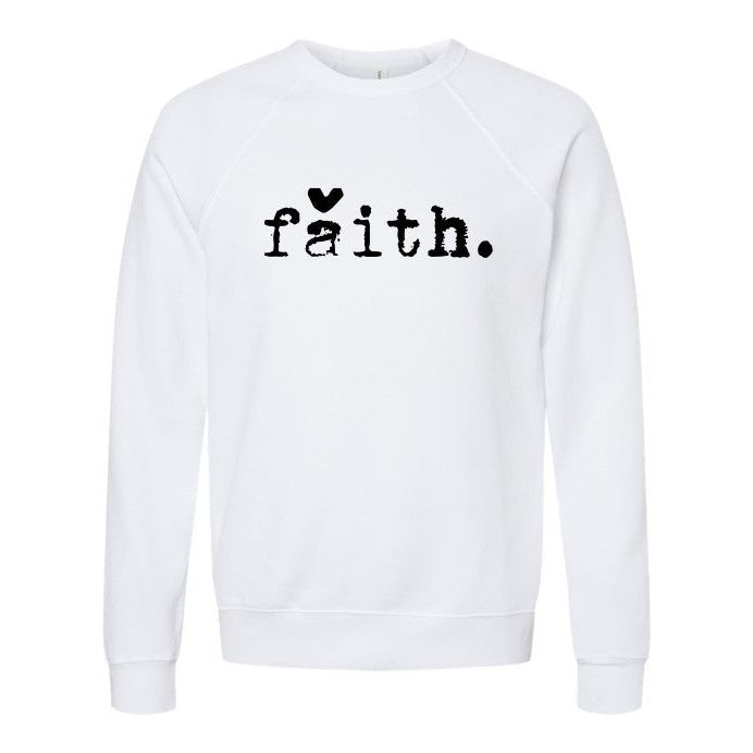 Faith Heart Premium Crewneck Sweatshirt