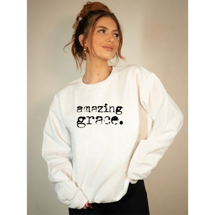 Amazing Grace Cozy Graphic Sweatshirt