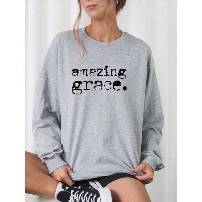 Amazing Grace Cozy Graphic Sweatshirt