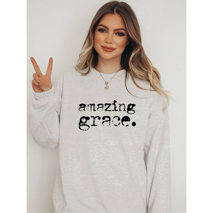 Amazing Grace Cozy Graphic Sweatshirt