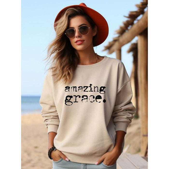 Amazing Grace Cozy Graphic Sweatshirt