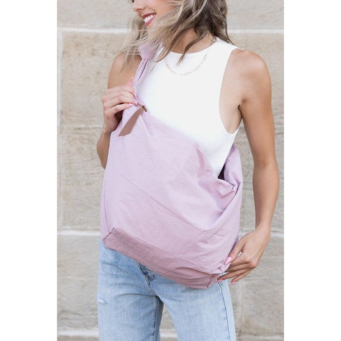 Piper Oversized Nylon Carryall Messenger