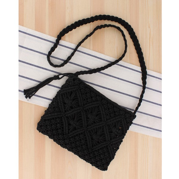 Macrame Crossbody Bag