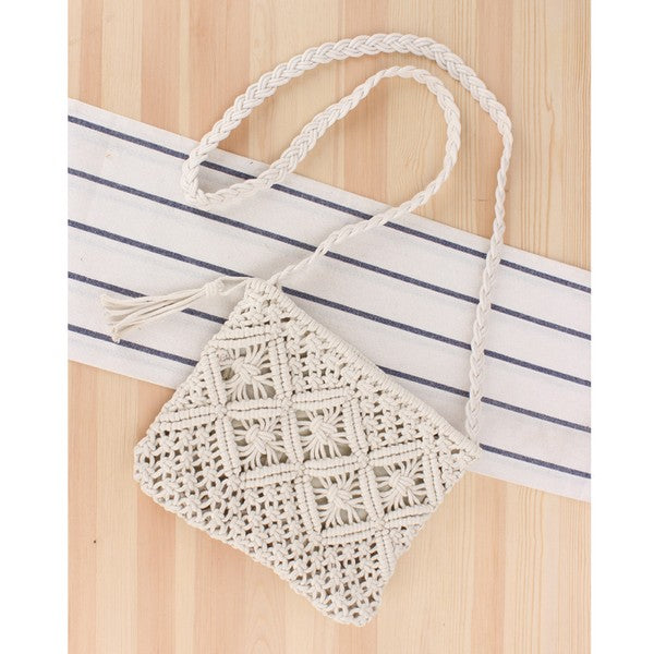 Macrame Crossbody Bag