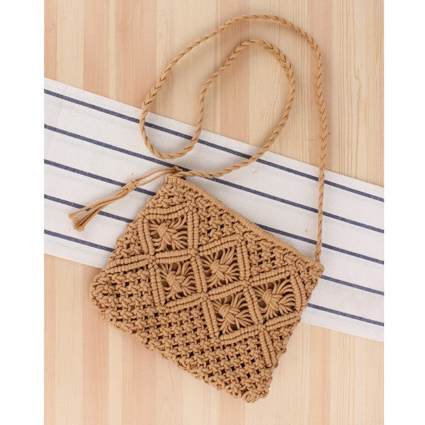 Macrame Crossbody Bag