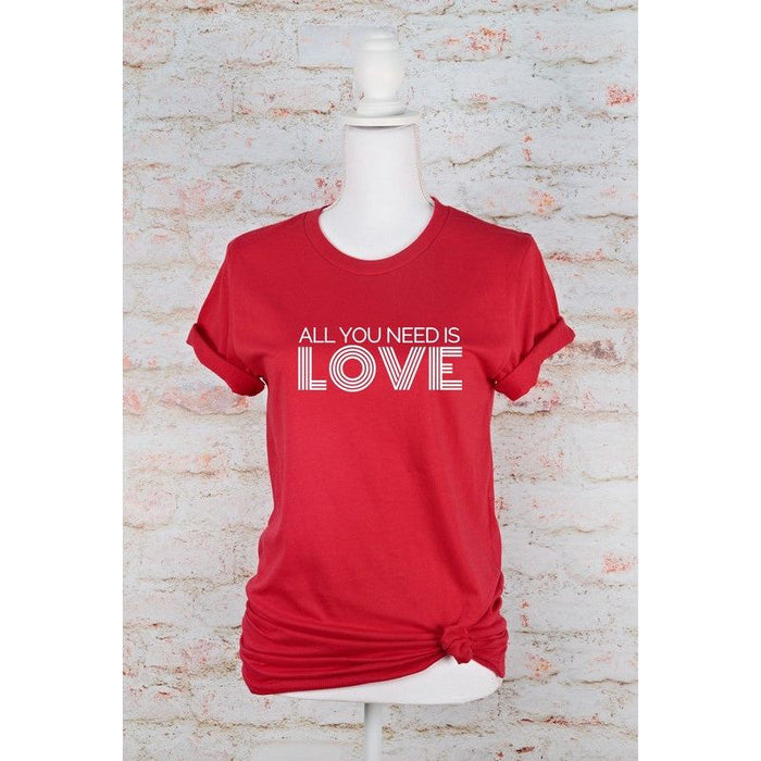 All You Need is Love Crew Neck Tee