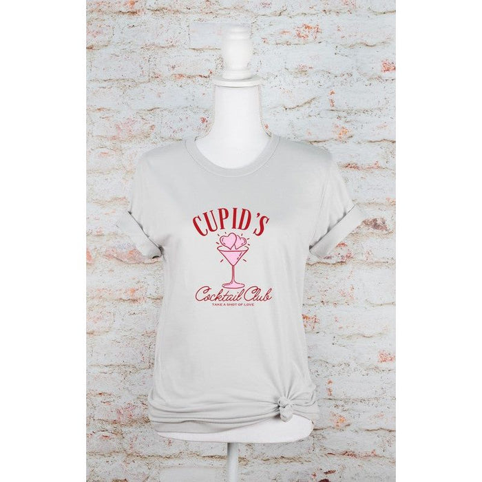 Cupid's Cocktail Club Valentine Graphic Tee