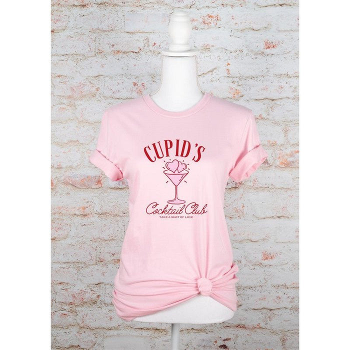 Cupid's Cocktail Club Valentine Graphic Tee