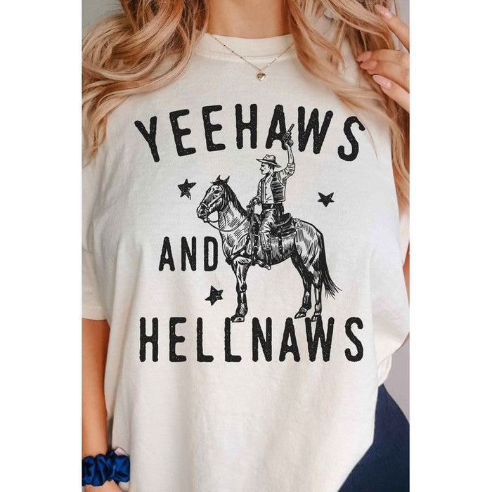 Yee Haws And Hell Naws Country Graphic Tee