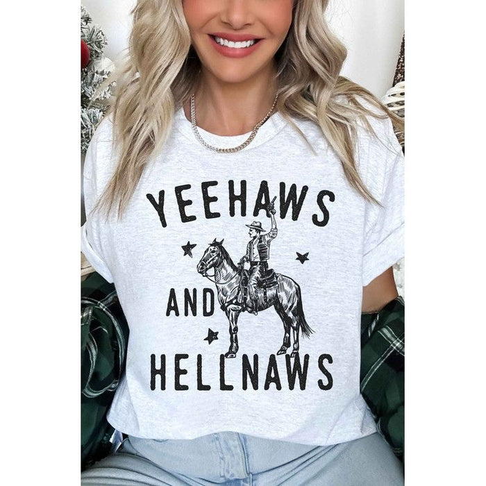 Yee Haws And Hell Naws Country Oversized Tee