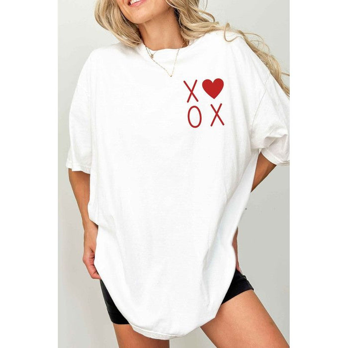 Xoxo Valentines Pocket Oversized Tee