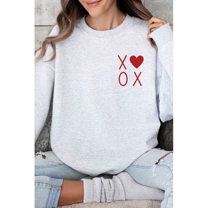 Xoxo Valentines Pocket Oversized Sweatshirt