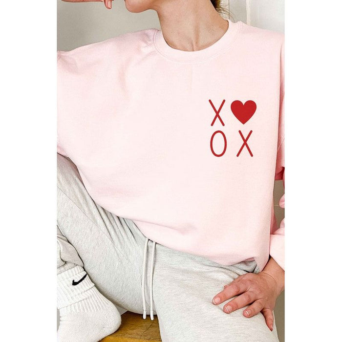 Xoxo Valentines Pocket Oversized Sweatshirt