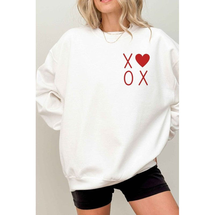 Xoxo Valentines Pocket Oversized Sweatshirt