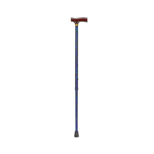 Duro-Med Industries Duro-Med Industries Adjustable 'Cyclone Blue' Wood Derby Top Handle Cane Canes & Walking Sticks