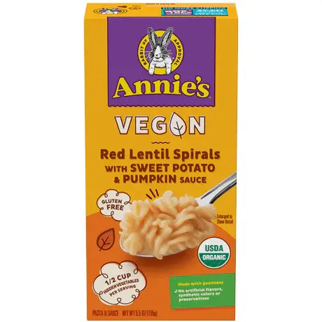 Annie's Homegrown - Mac & Cheese Real Lentil Sweet Potato (Pack of 8 5.5 Oz)