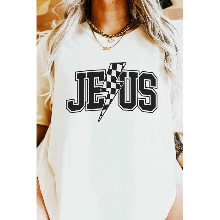 Jesus Lightning Oversized Tee