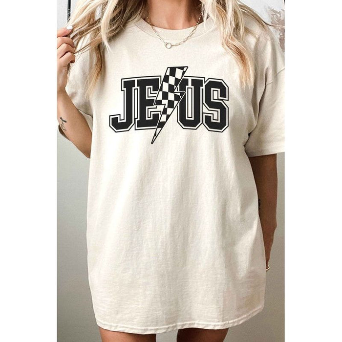 Jesus Lightning Oversized Tee