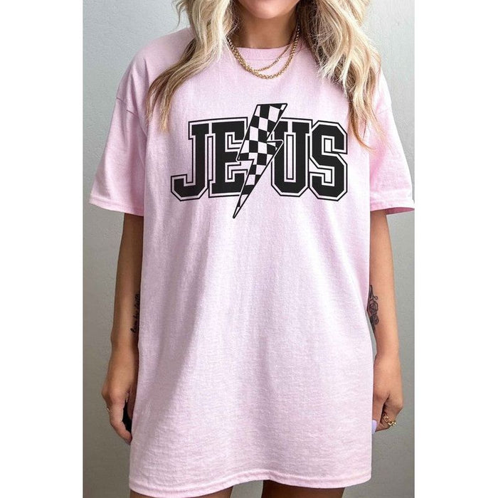 Jesus Lightning Oversized Tee