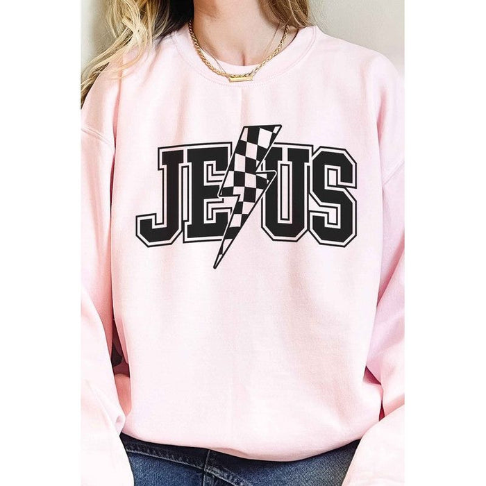 Jesus Lightning Oversized Sweatshirt