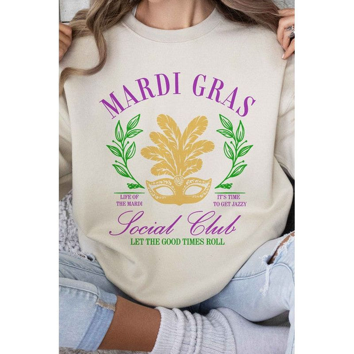 Mardi Gras Social Club Graphic Sweatshirt