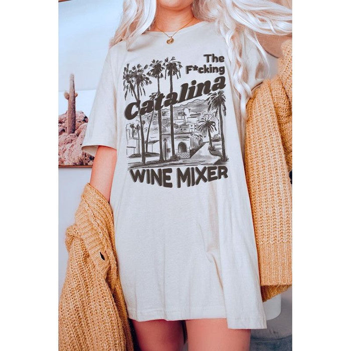 Catalina Wine Mixer Palm Tree Graphic T Shirts