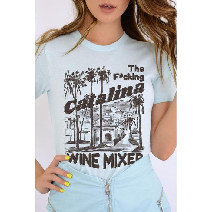 Catalina Wine Mixer Palm Tree Graphic T Shirts