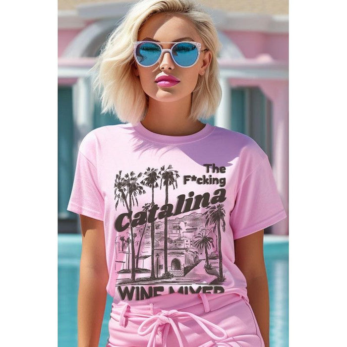 Catalina Wine Mixer Palm Tree Graphic T Shirts