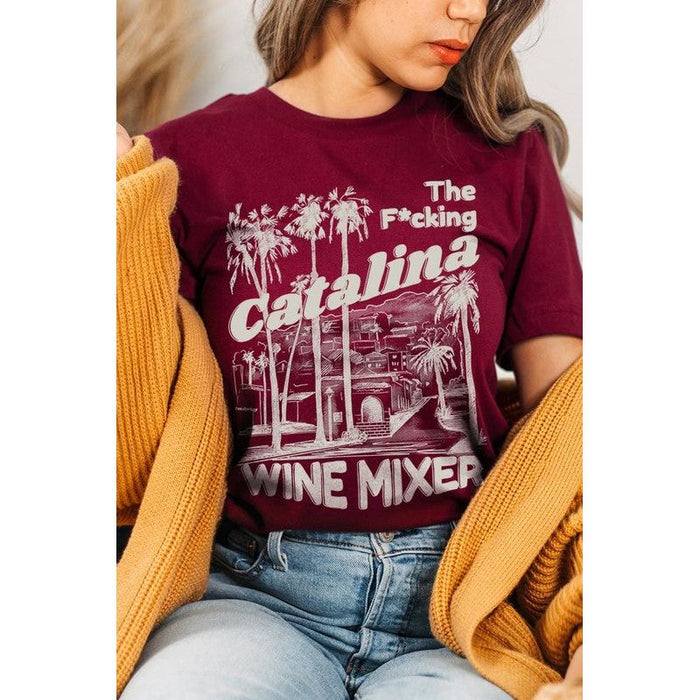 Catalina Wine Mixer Palm Tree Graphic T Shirts