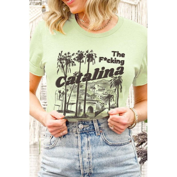 Catalina Wine Mixer Palm Tree Graphic T Shirts